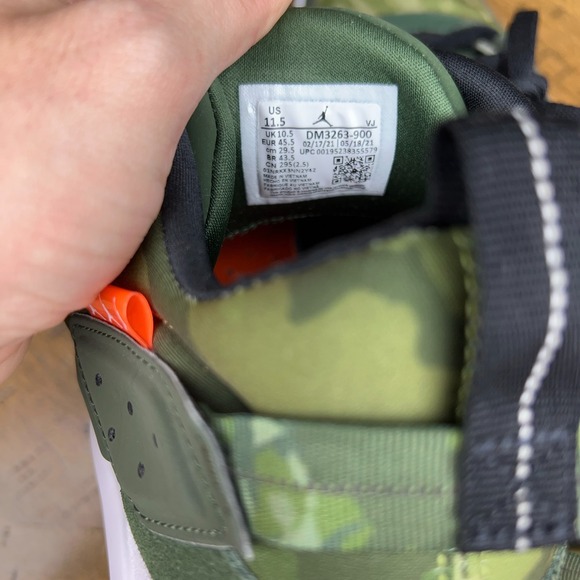 Nike Air Jordan Shoes Mens 11.5 NFH Bayou Boys Zion Williamson Camo Sneakers - Picture 9 of 9